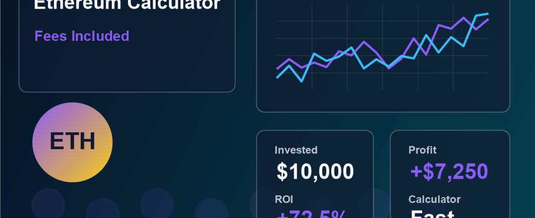 Crypto Profit Calculator for Ethereum Fees and ROI